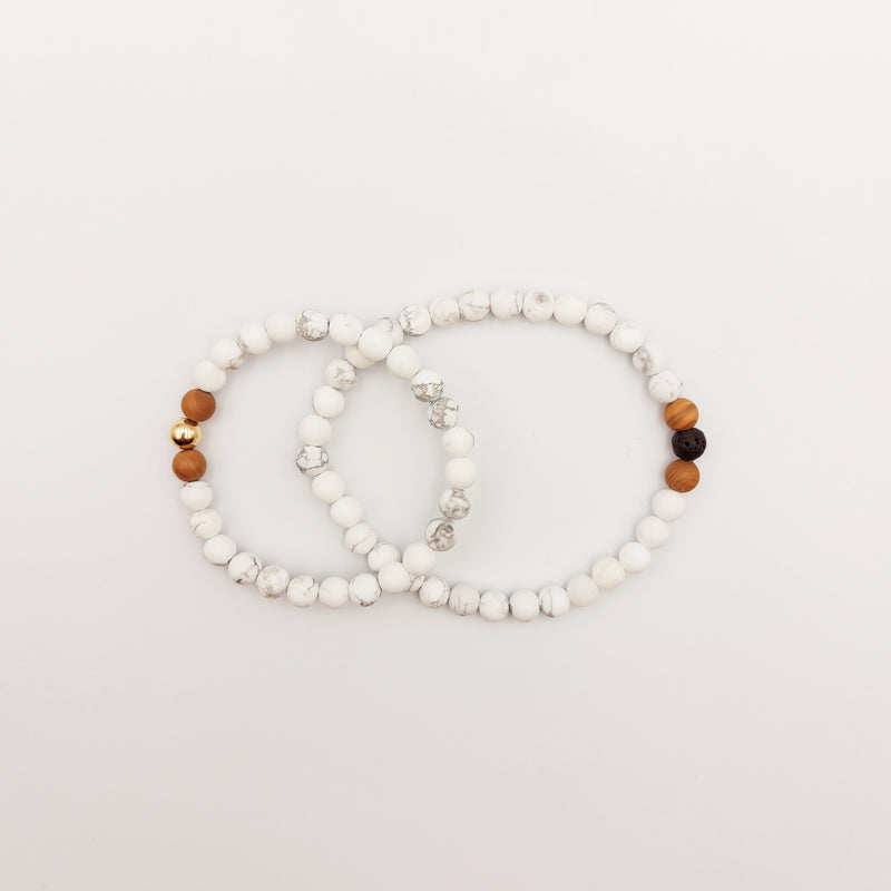 Bracelet HOWLITE blanche